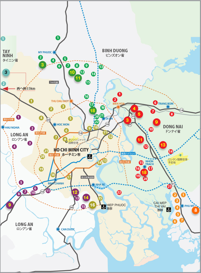 Map Vietnam Industrial Park South