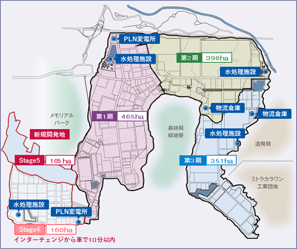 カラワン工業団地 map