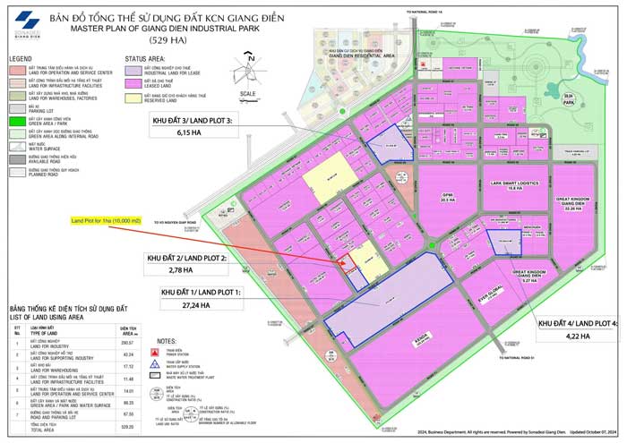 【南部】Giang Dien Industrial Park map