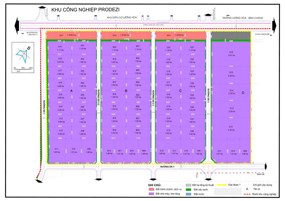 【南部】プロデジ工業団地</br>PRODEZI Industrial Park map